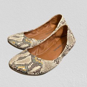 Lucky Brand flats, Womens 7, Snakeskin
